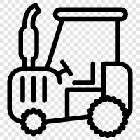 tractor trailer, farming, farming equipment, farm icon svg