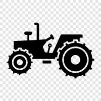 tractor trailer, farming, farming equipment, farming supplies icon svg