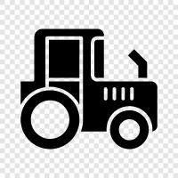 Traktor Anhänger, Landwirtschaft, Heu, Ballenpresse symbol