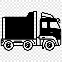 tractor, truck driver, trucking, haul icon svg