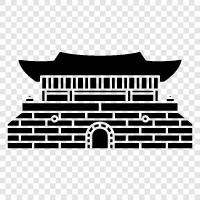 traditional house, traditional architecture, asian architecture, asian house icon svg