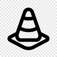 traffic cone, cone, street cone icon svg