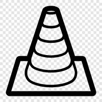 traffic cone, traffic cone installation, traffic cone removal icon svg