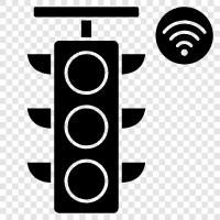 Verkehrssteuerung, rotes Licht, grünes Licht, Signal symbol