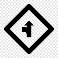 Verkehrssteuerung, Verkehrssignale, Stoppschilder, Ausweichschilder symbol