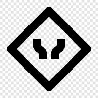 Verkehrssignale, Verkehrssteuerung, Verkehrsberuhigung, Kreuzung symbol