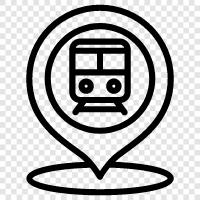 train, transport, station, railway icon svg