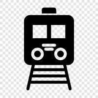 train station, railway, locomotive, rail icon svg