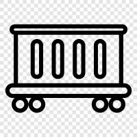 train, railroad, cargo, freight icon svg