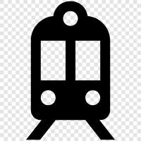 tramlines, tramcar, tramway, electric tram icon svg