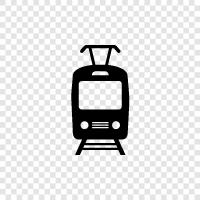 Straßenbahnlinien, Straßenbahnsystem, Straßenbahn, Tram symbol