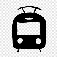 tramlines, tramway, streetcar, Tram icon svg