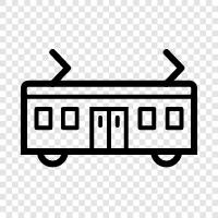 tramway, light rail, bus, bus rapid transit icon svg