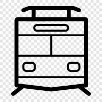 tramway, railway, streetcar, trolleybus icon svg