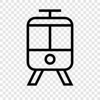 tramway, railway, transit, railway system icon svg