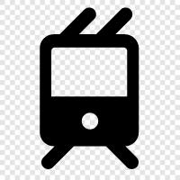 tramways, streetcar, railway, transit icon svg