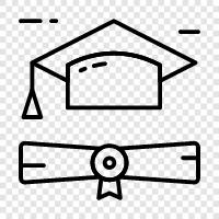 transcript, certificate, degree, diploma icon svg