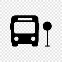 Transit, Transporter, Bus, Bushaltestelle symbol