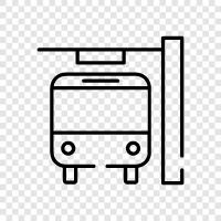 Transitzentrum, Transport, Bus, Zug symbol