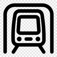 transit, subway, train, bus icon svg