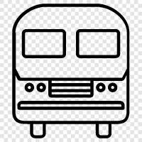transit, trains, buses, subways icon svg