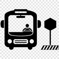 Transit, stop, bus, timetable icon svg