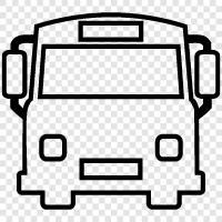 Transit, Bushaltestelle, Buslinie, Busfahrplan symbol