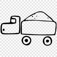 transport, cargo, goods, goods truck icon svg