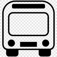 transport, coach, bus stop, bus route icon svg