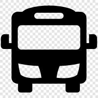 transport, coach, bus stop, bus route icon svg