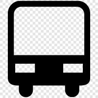 transport, public transport, coach, bus stop icon svg