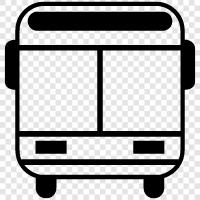 transport, bus, vehicle, journey icon svg