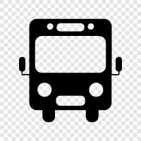 transportation, public transportation, buses, intercity buses icon svg