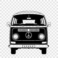 transportation, vans, rental, rental vans icon svg