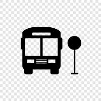 Verkehrsmittel, öffentliche Verkehrsmittel, Stadtbusse, IntercityBusse symbol