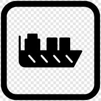 Transport, Versand, Fracht, Frachtschiff symbol