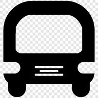 Transport, Fahrt, Bus symbol