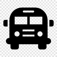 Transportation, bus, Driver, School icon svg