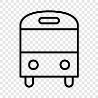 transportation, ride, bus, bus stop icon svg