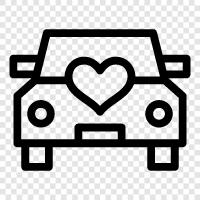 Transportation, Limousine, Chauffeur, Wedding icon svg