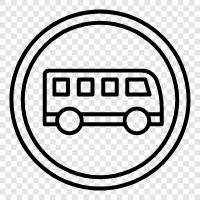 transportation, bus stop, bus route, bus schedule icon svg