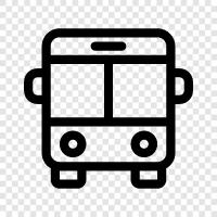 Transport, Fahrt, Bus symbol