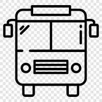 transportation, bus, public transportation, bus system icon svg