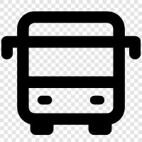 transportation, bus stop, bus schedule, bus operator icon svg