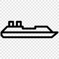 transportation, water, ocean, cargo icon svg