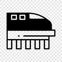 transportation, locomotive, railway, train station icon svg