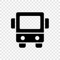 transportation, bus station, bus stop, bus route icon svg