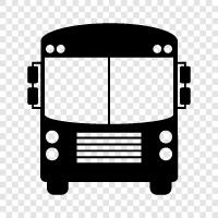 transportation, bus stop, bus ride, bus route icon svg