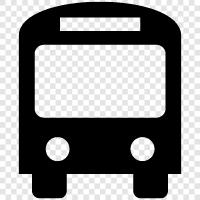 transportation, public transportation, intercity bus, commuter bus icon svg