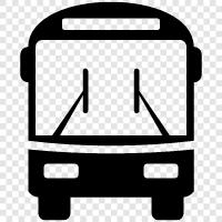 Verkehrsmittel, öffentliche Verkehrsmittel, Pendelverkehr, Busse symbol